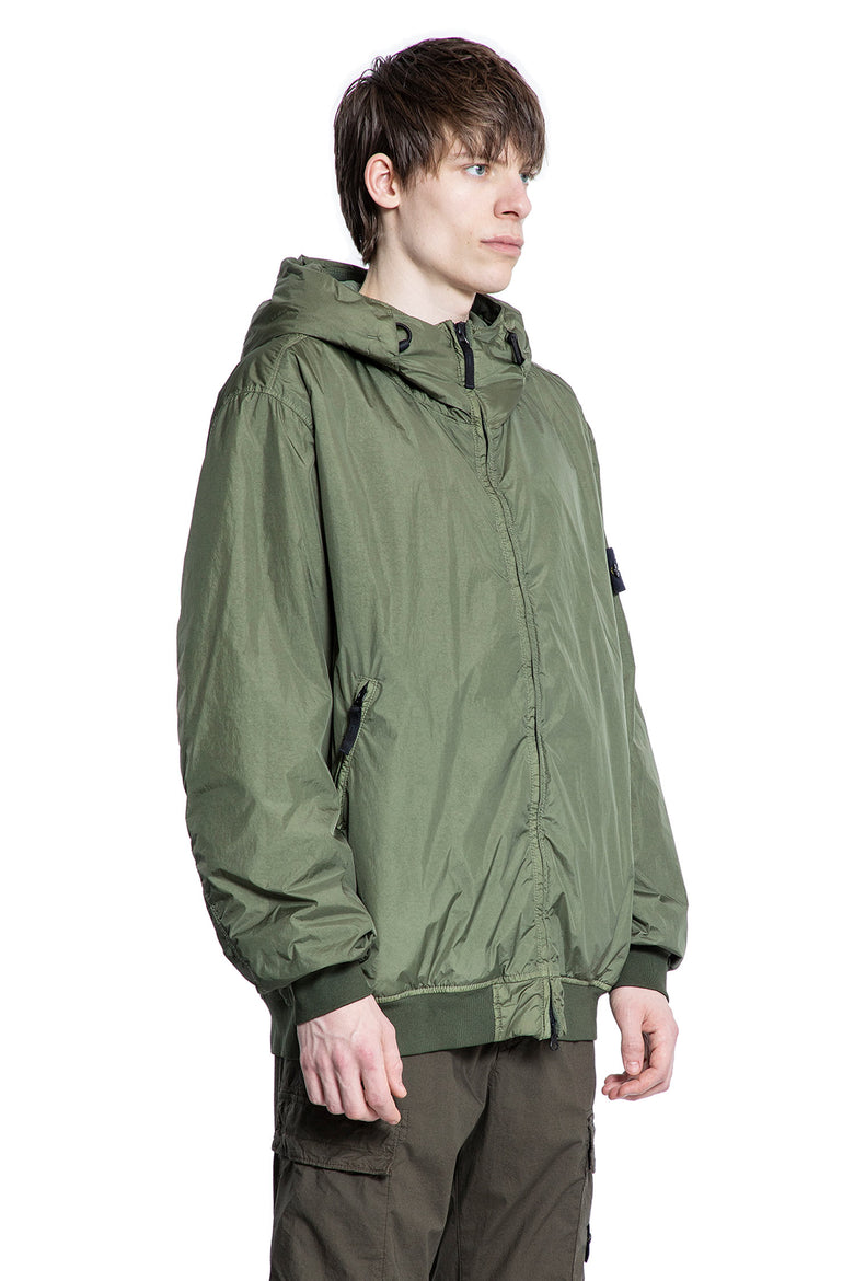 STONE ISLAND MAN GREEN JACKETS