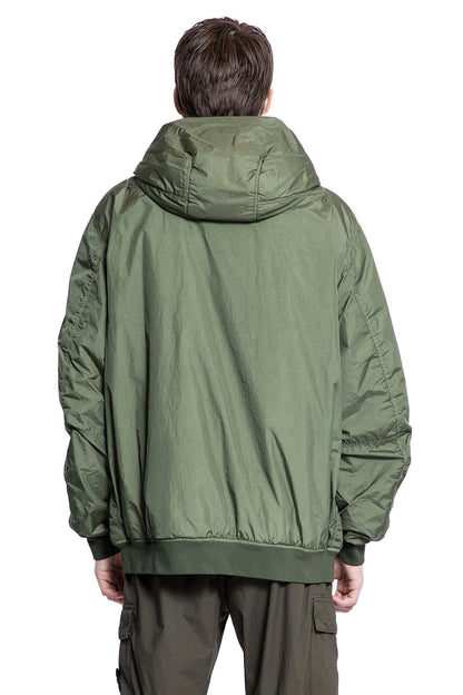 STONE ISLAND MAN GREEN JACKETS