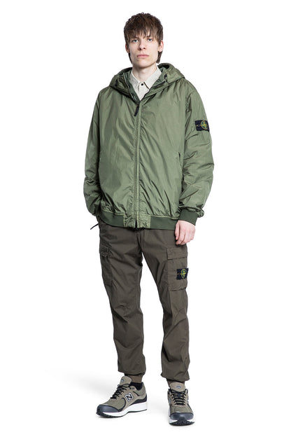 STONE ISLAND MAN GREEN JACKETS