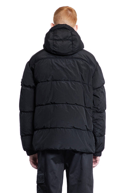 STONE ISLAND MAN BLACK JACKETS