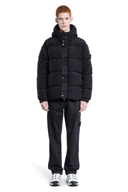 STONE ISLAND MAN BLACK JACKETS