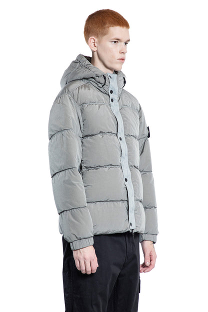 STONE ISLAND MAN GREY JACKETS