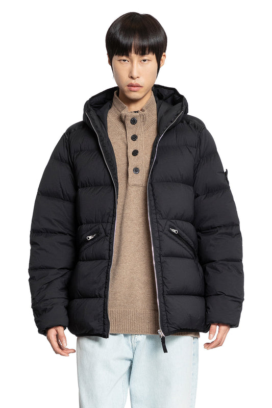 STONE ISLAND MAN BLACK JACKETS