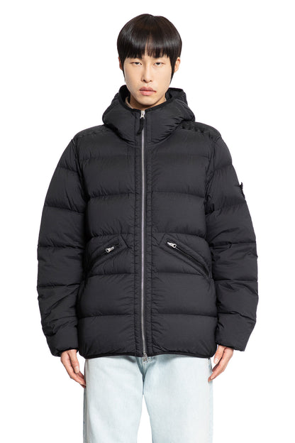 STONE ISLAND MAN BLACK JACKETS