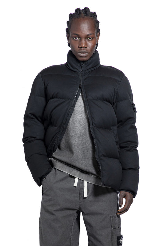 STONE ISLAND MAN BLACK JACKETS