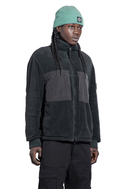 STONE ISLAND MAN BLACK JACKETS