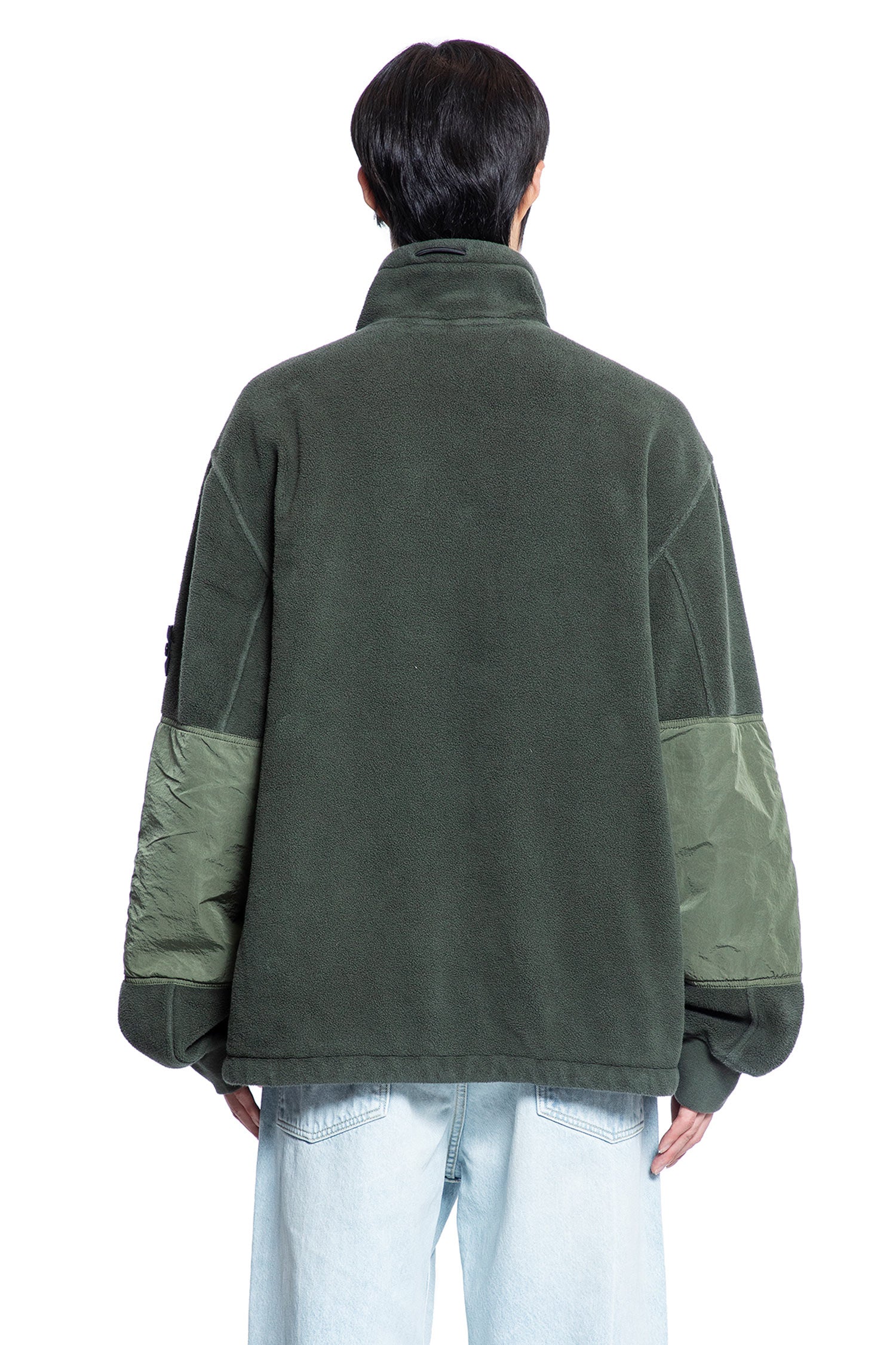 STONE ISLAND MAN GREEN SWEATSHIRTS