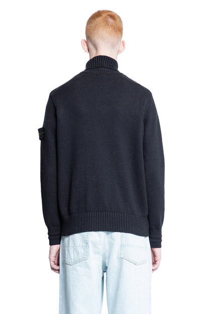 STONE ISLAND MAN BLACK KNITWEAR