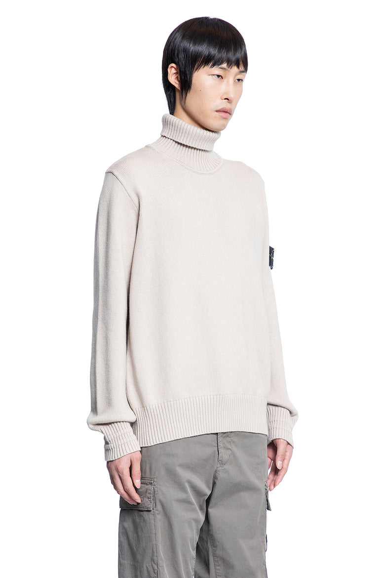 STONE ISLAND MAN BEIGE KNITWEAR