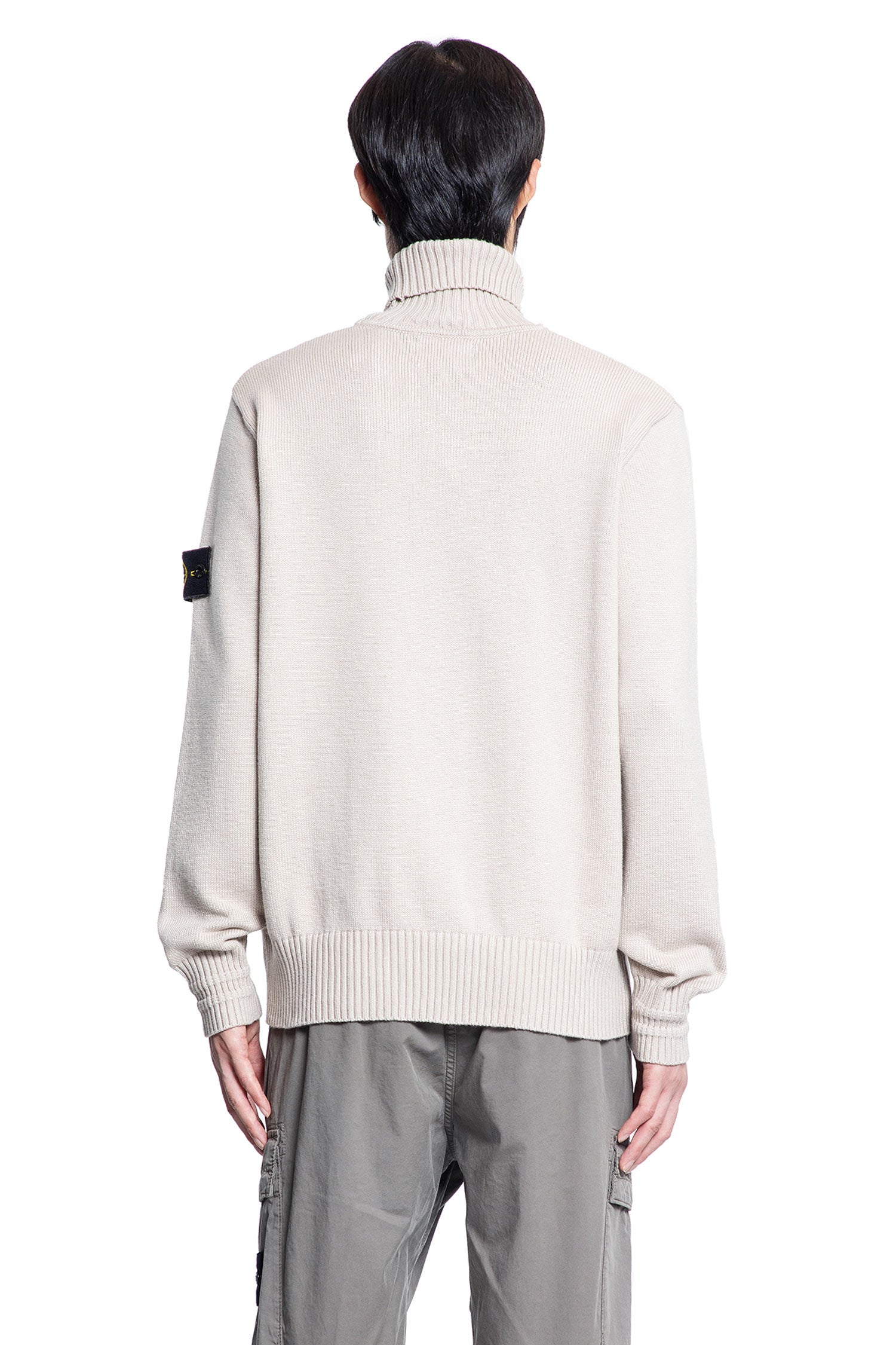 STONE ISLAND MAN BEIGE KNITWEAR