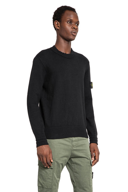 STONE ISLAND MAN BLACK KNITWEAR