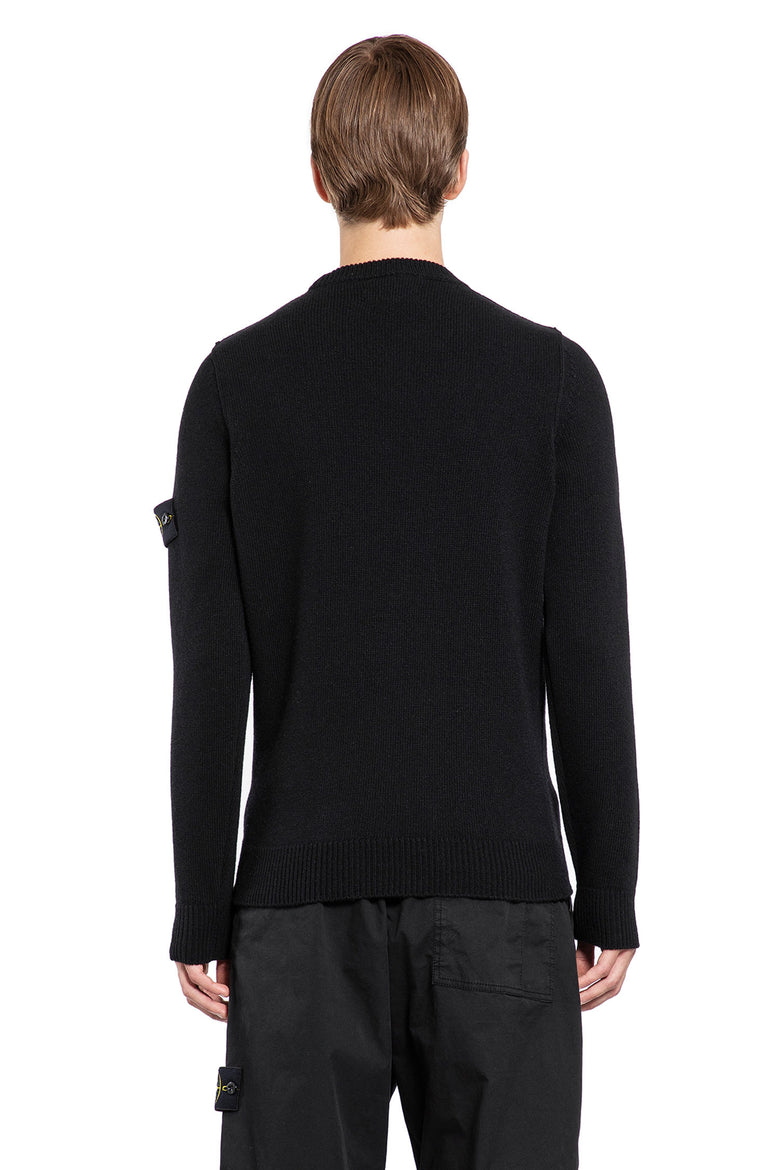 STONE ISLAND MAN BLACK KNITWEAR