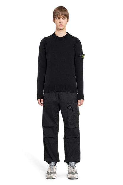 STONE ISLAND MAN BLACK KNITWEAR