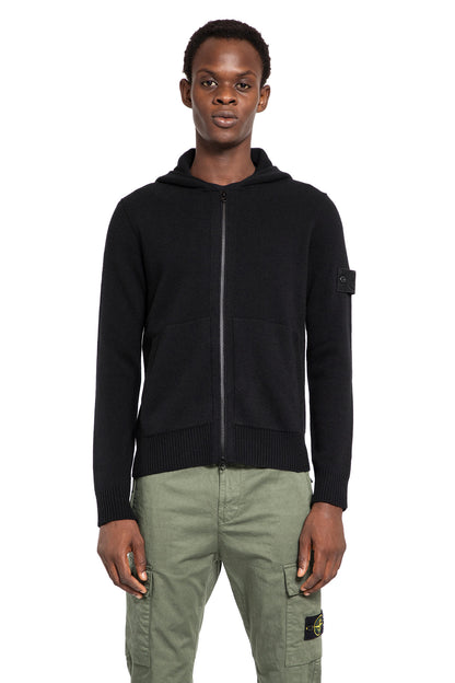 STONE ISLAND MAN BLACK KNITWEAR