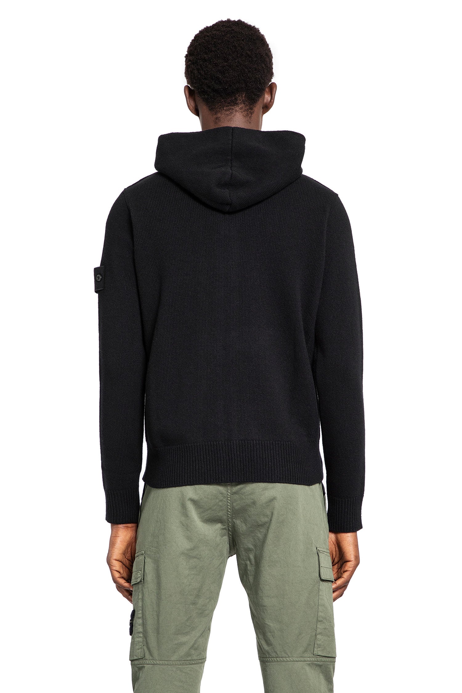 STONE ISLAND MAN BLACK KNITWEAR