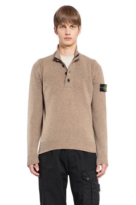 STONE ISLAND MAN BEIGE KNITWEAR