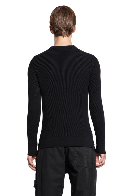 STONE ISLAND MAN BLACK KNITWEAR