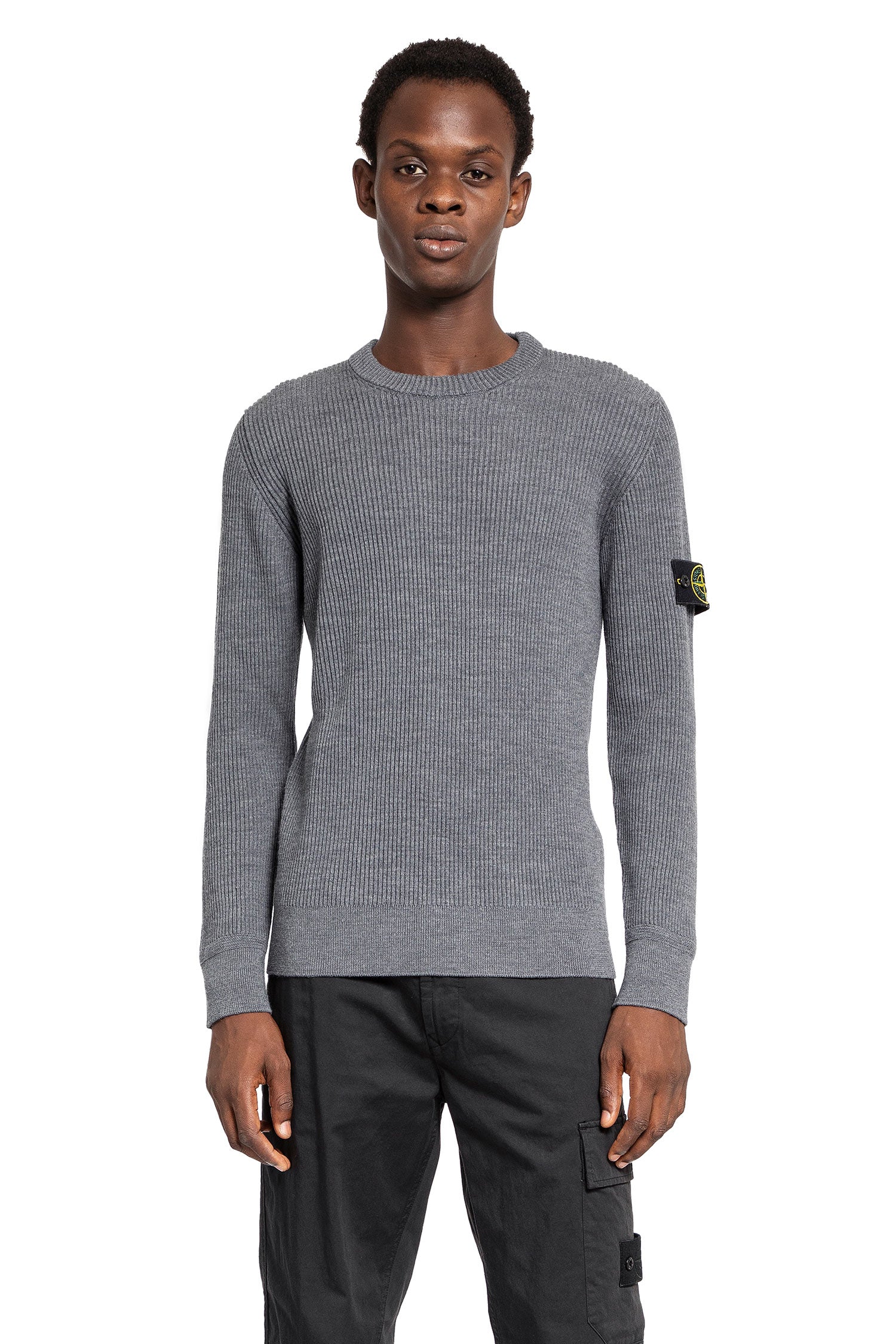 STONE ISLAND MAN GREY KNITWEAR