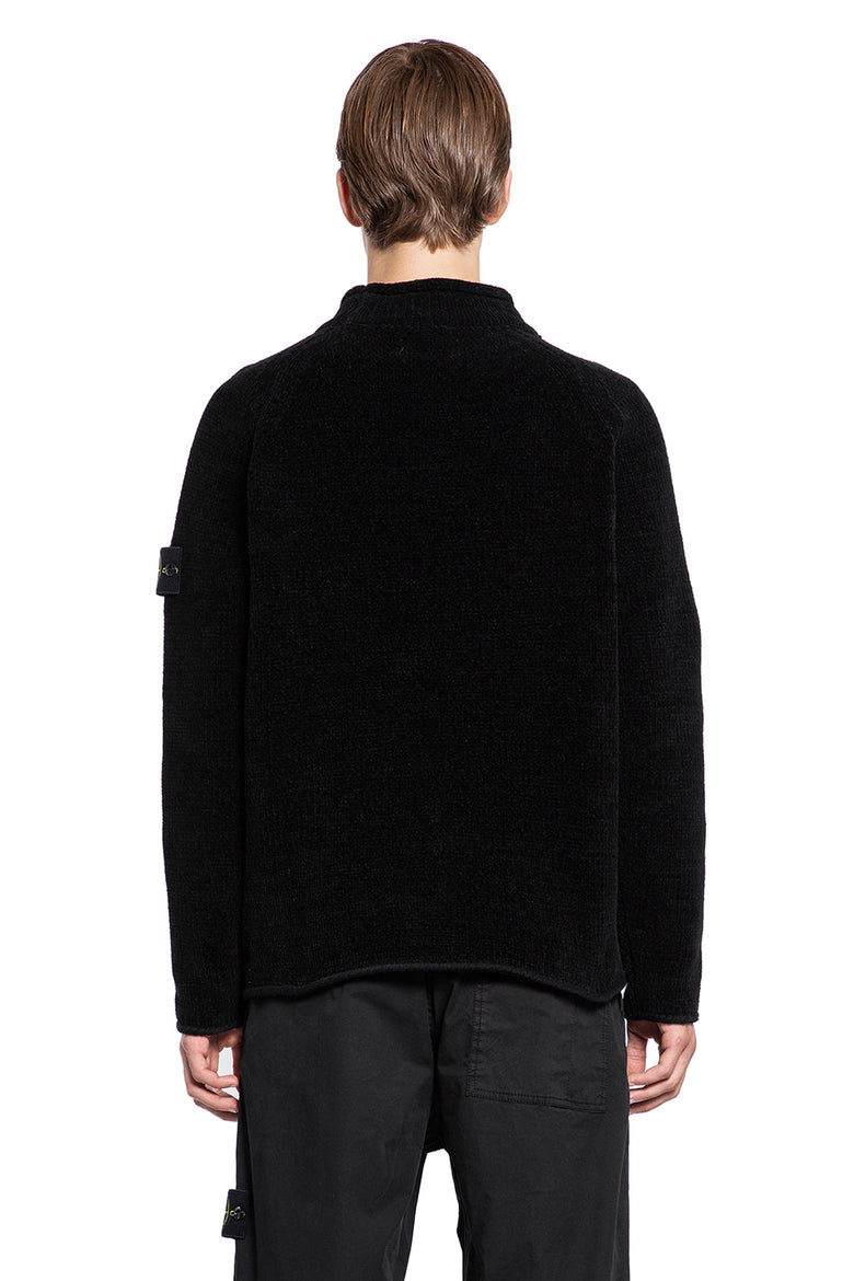 STONE ISLAND MAN BLACK KNITWEAR