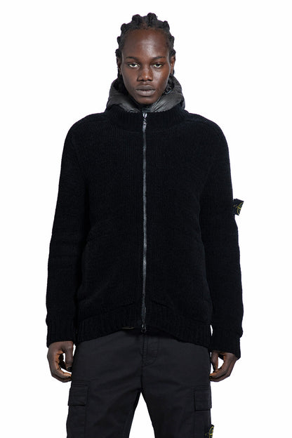 STONE ISLAND MAN BLACK KNITWEAR