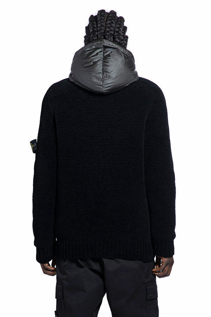 STONE ISLAND MAN BLACK KNITWEAR