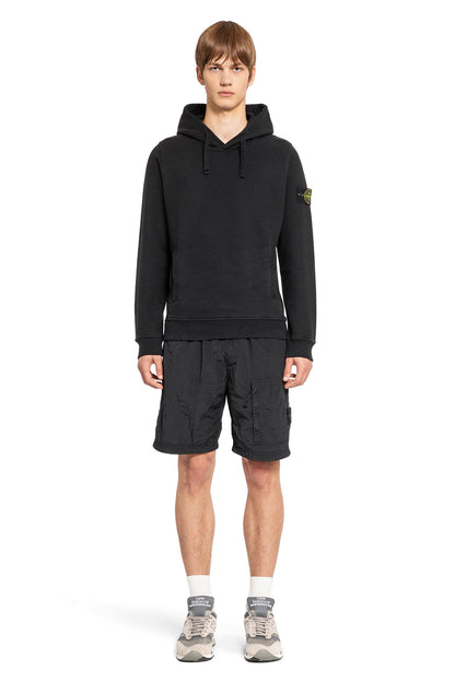 STONE ISLAND MAN BLACK SWEATSHIRTS