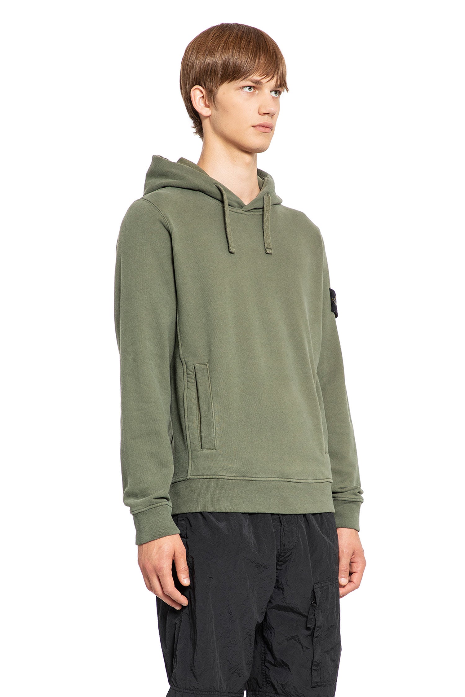 STONE ISLAND MAN GREEN SWEATSHIRTS