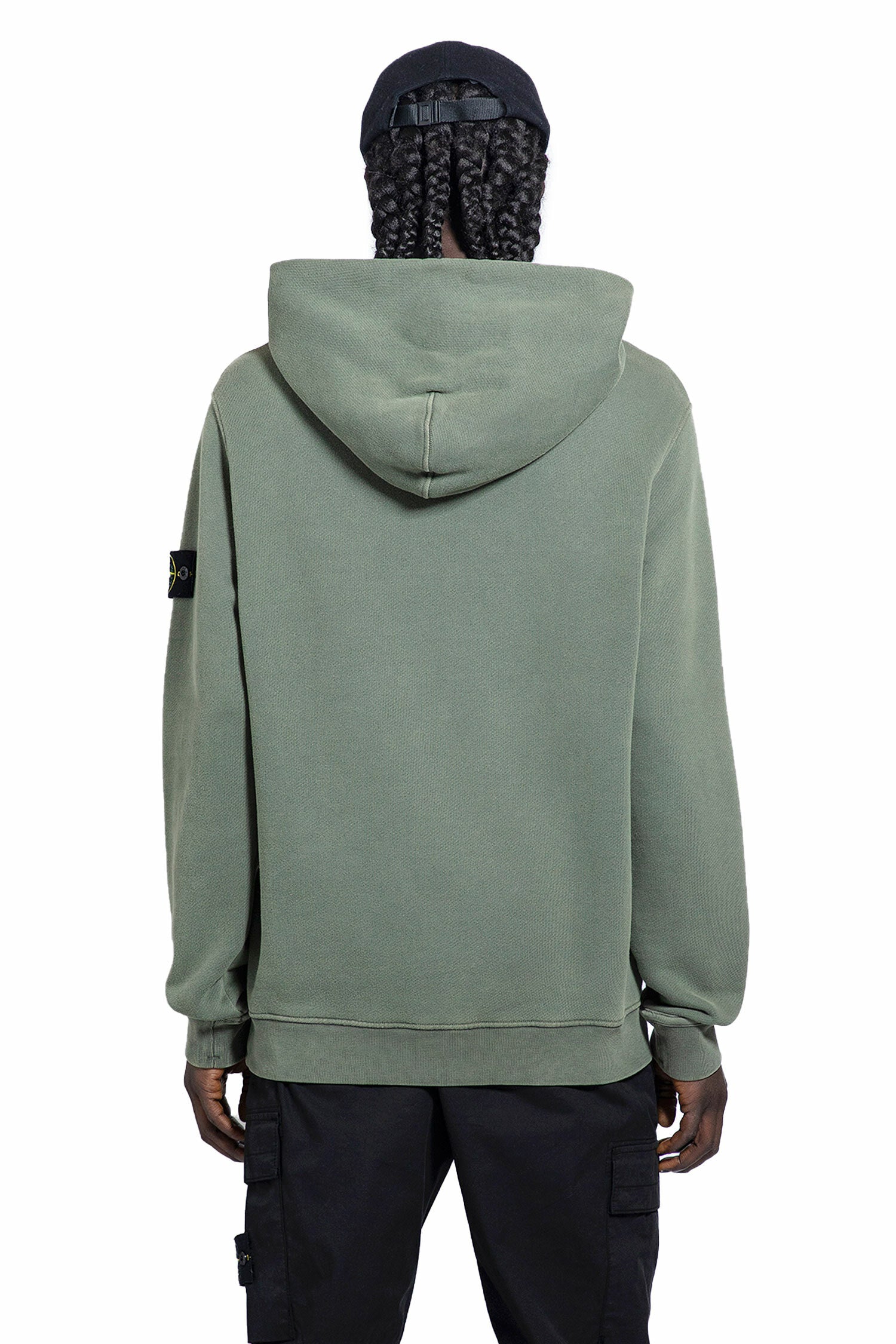 STONE ISLAND MAN GREEN SWEATSHIRTS