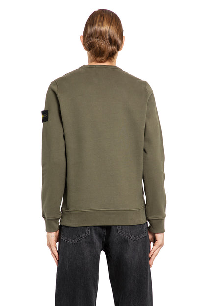 STONE ISLAND MAN GREEN SWEATSHIRTS