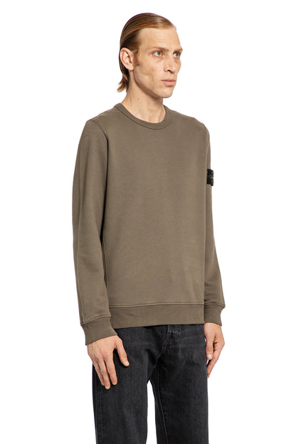 STONE ISLAND MAN BROWN SWEATSHIRTS