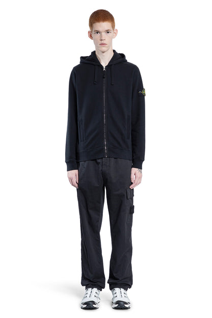 STONE ISLAND MAN BLACK SWEATSHIRTS