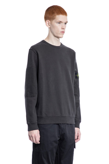 STONE ISLAND MAN GREY SWEATSHIRTS