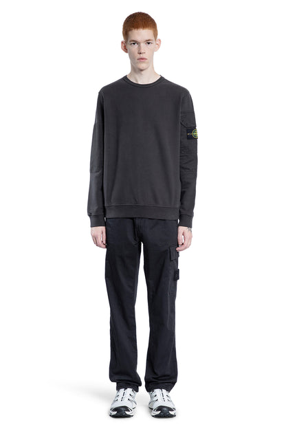 STONE ISLAND MAN GREY SWEATSHIRTS