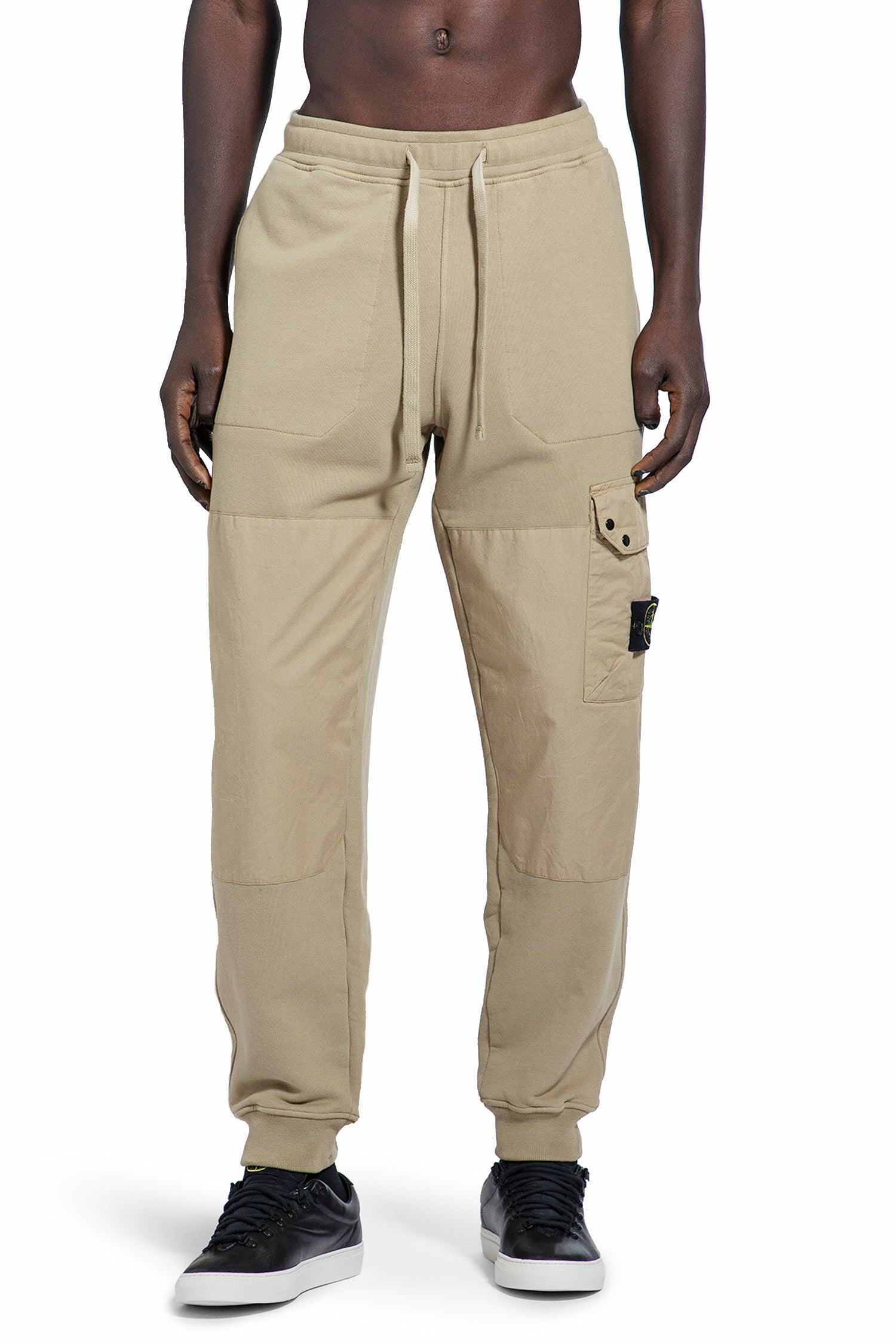 STONE ISLAND MAN BEIGE TROUSERS