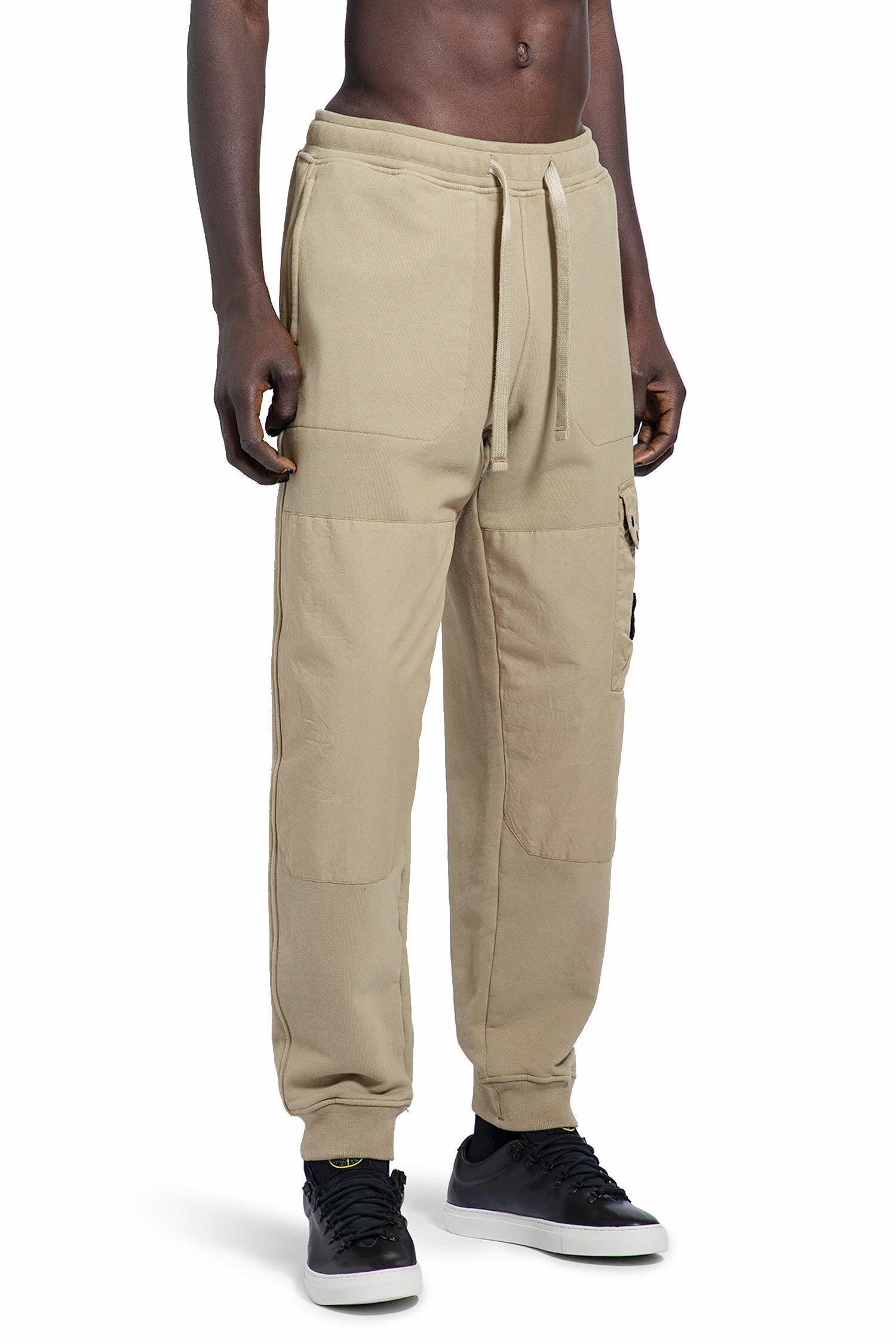 STONE ISLAND MAN BEIGE TROUSERS