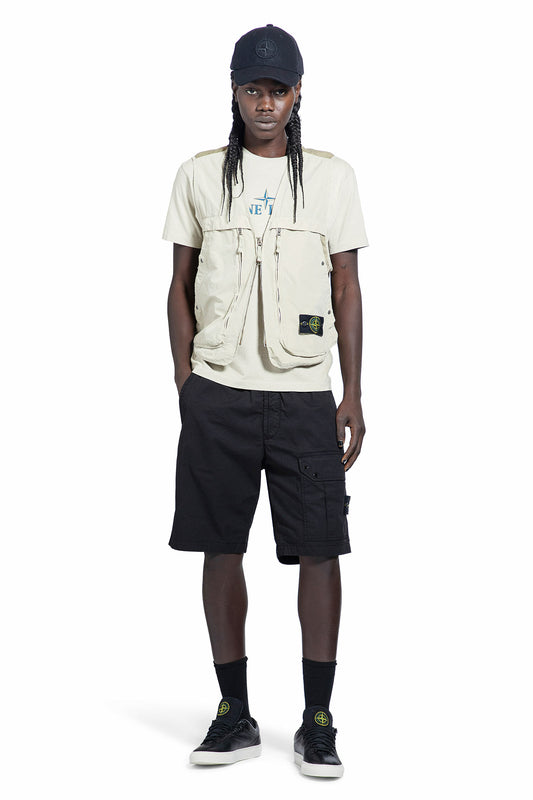 STONE ISLAND MAN OFF-WHITE VESTS