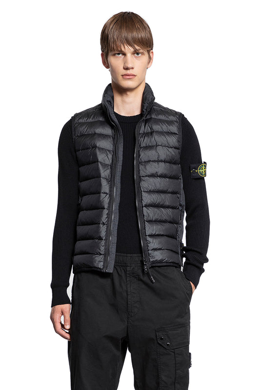 STONE ISLAND MAN BLACK VESTS