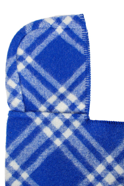 Check Wool Hooded Scarf