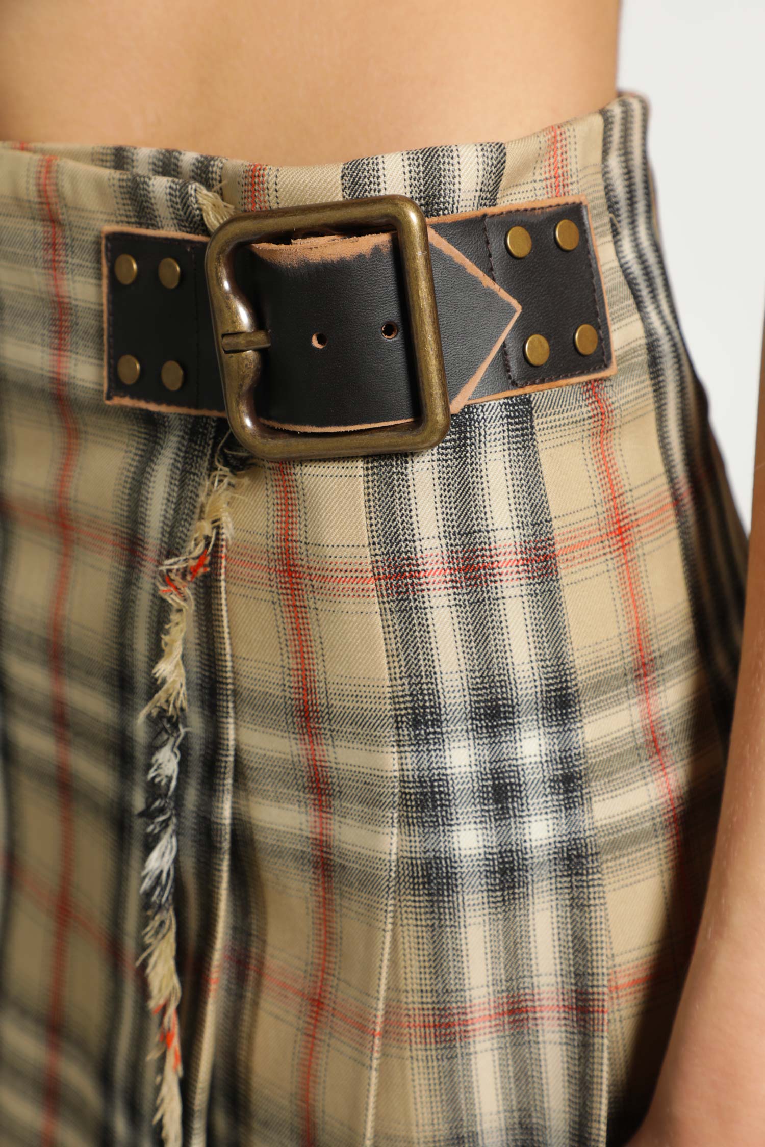 Check Wool Mini Kilt