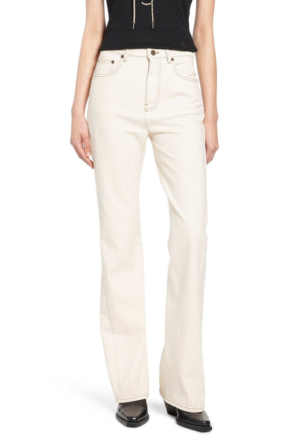 BURBERRY High-Rise Bootcut Jeans woman