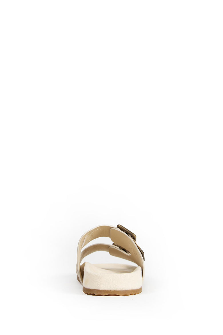 Double Bouckle Checked Sandals