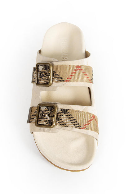 Double Bouckle Checked Sandals