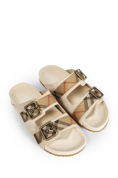 Double Bouckle Checked Sandals