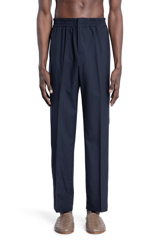 BOTTEGA VENETA MAN BLUE TROUSERS