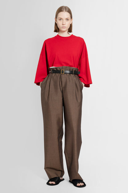 THE ROW WOMAN BEIGE TROUSERS
