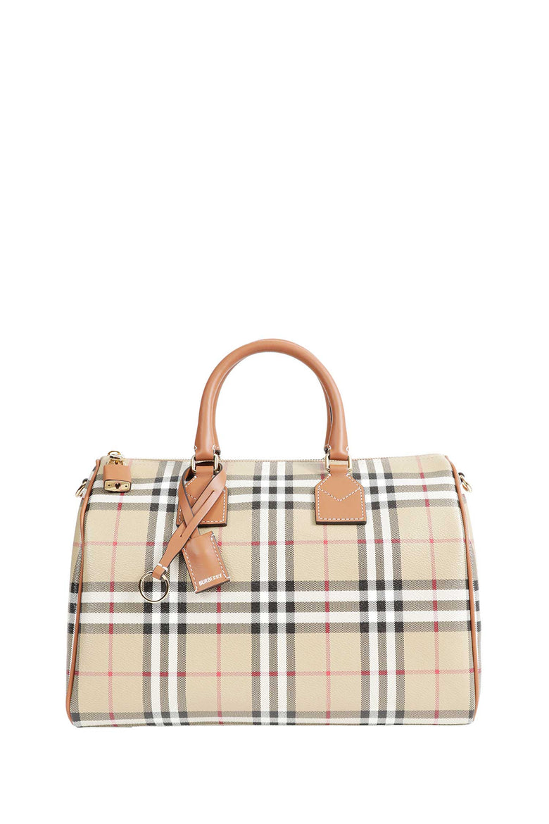 BURBERRY Medium Check Bowling Bag woman