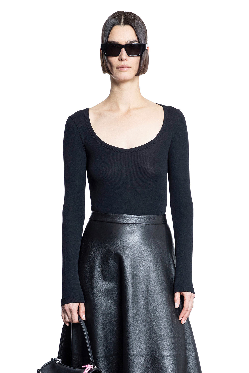 BALENCIAGA WOMAN BLACK TOPS