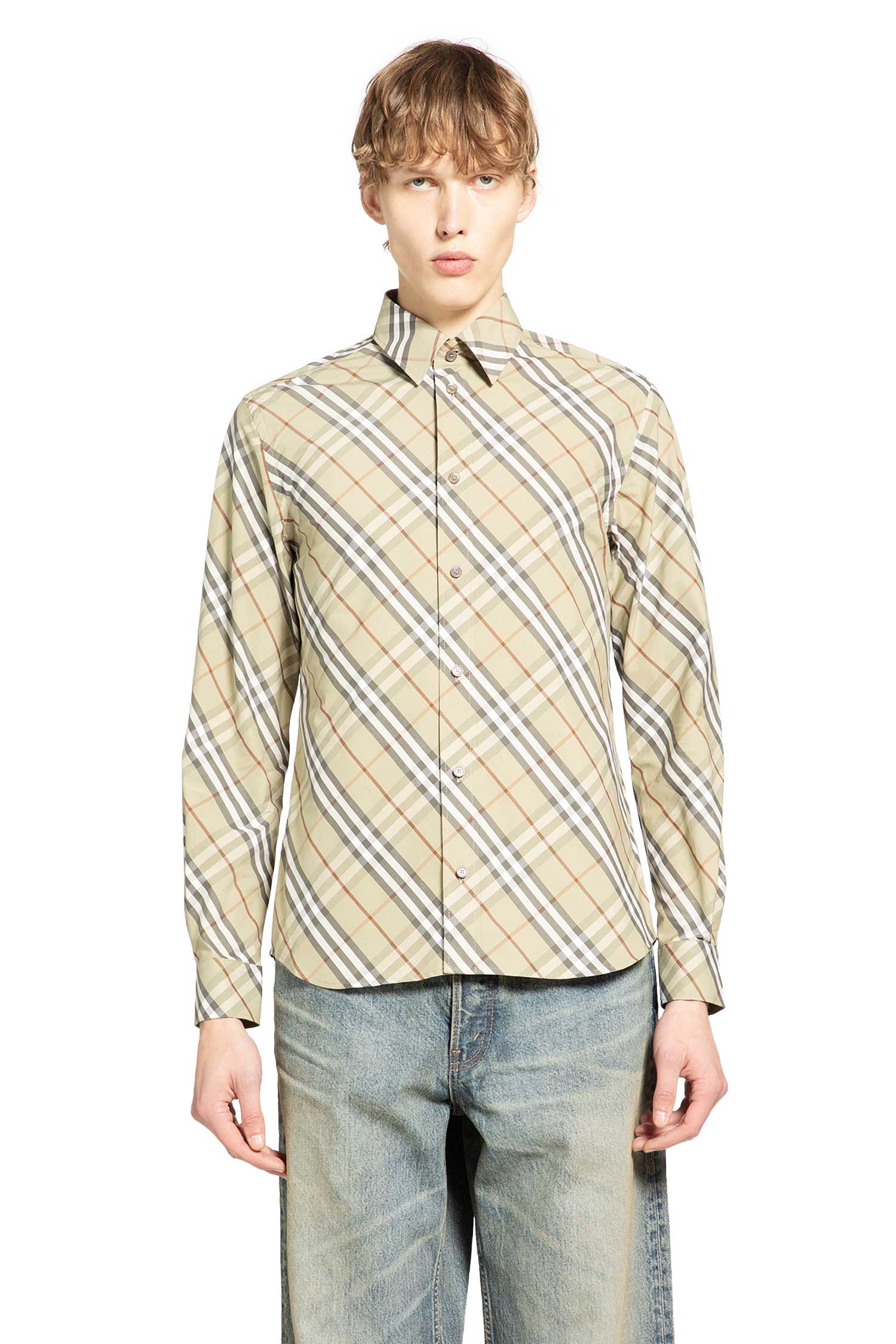 Relaxed Fit Check Cotton Shirt