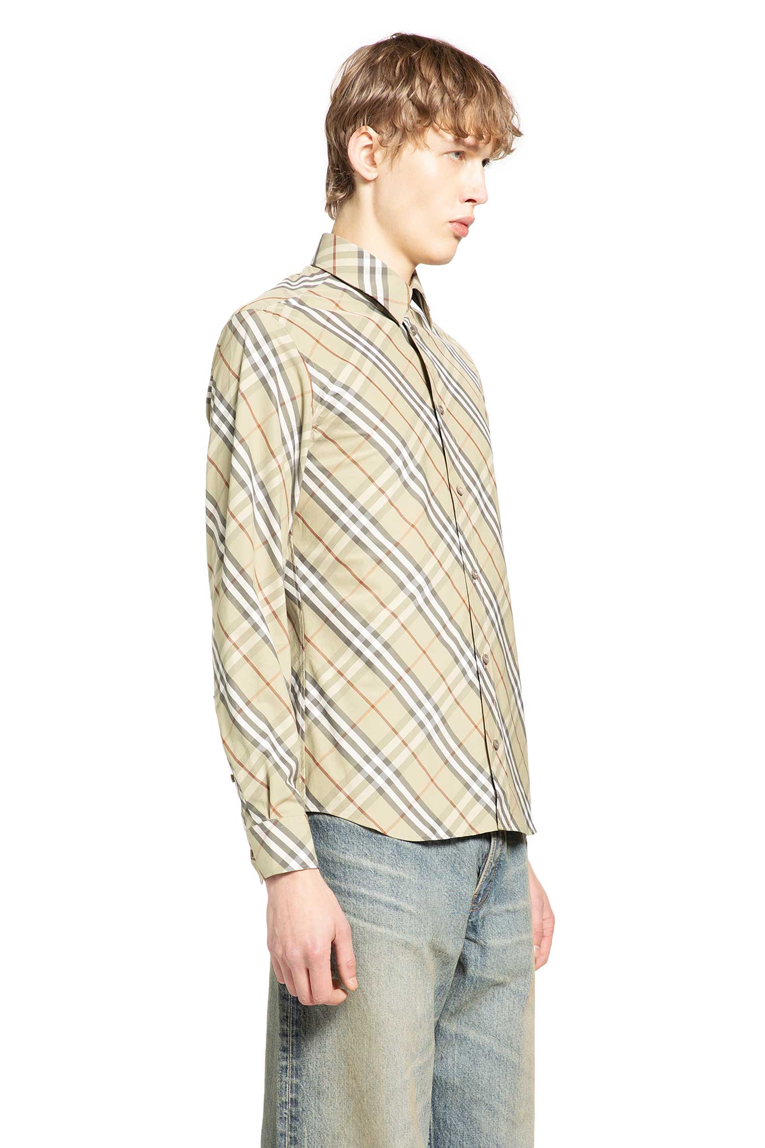 Relaxed Fit Check Cotton Shirt