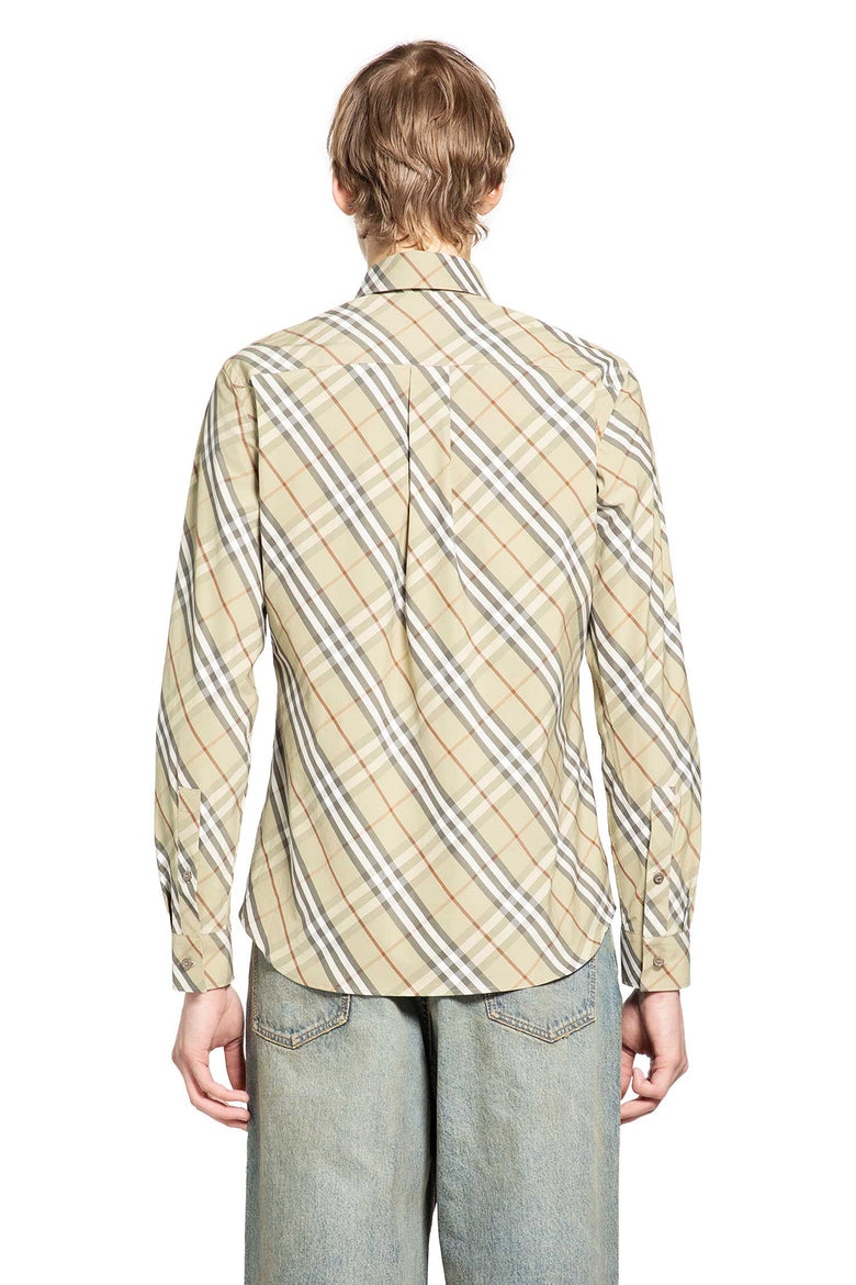 BURBERRY Relaxed Fit Check Cotton Shirt man